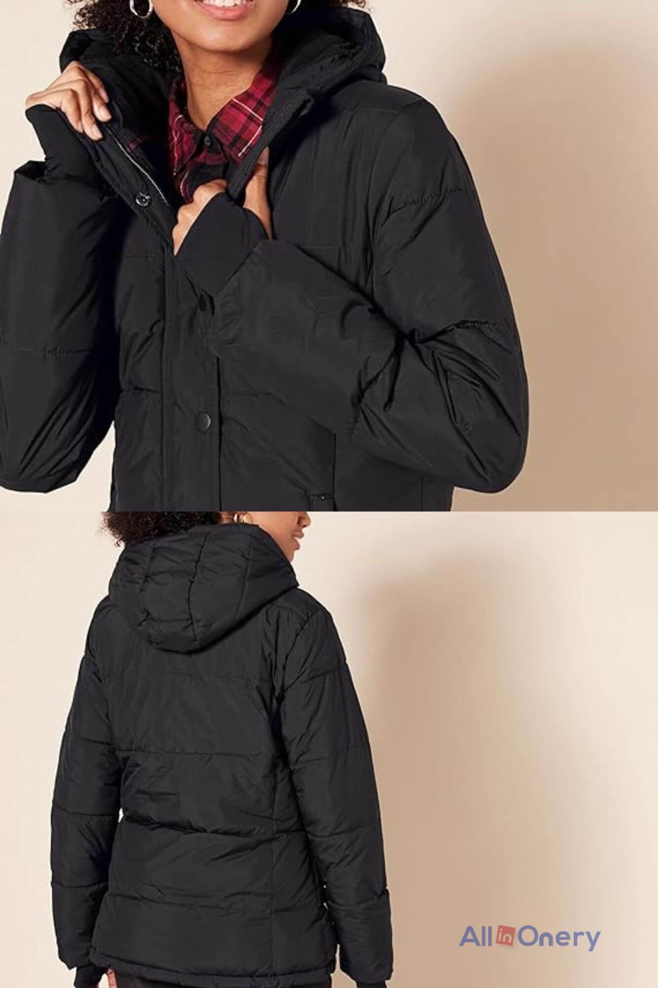Amazon Essentials Heavyweight Long-Sleeve Hooded Puffer Coat For Women