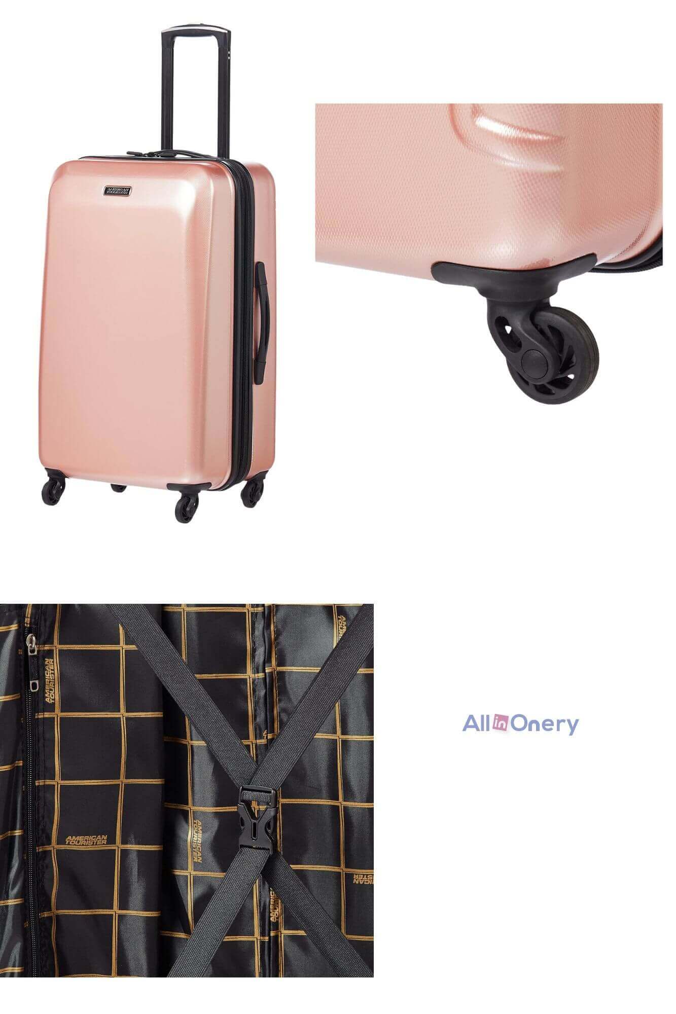American Tourister Moonlight Carry-On 21-inch Hardside Expandable Luggage with Spinner Wheels